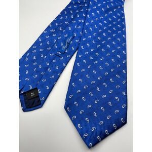 Royal Classic Mens Blue Micro Paisley Silk Necktie Formal Business Tie